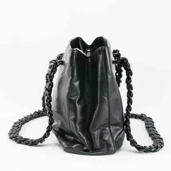 Prada Classic Nappa Chain/Leather Woven Strap Bag - Picture 5 of 16